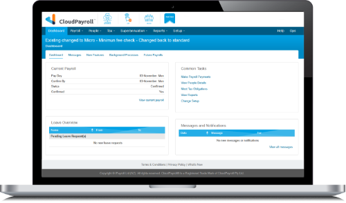 Payroll configuration and compliance tools