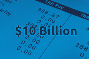 $10 billion Total Payrolls Processed